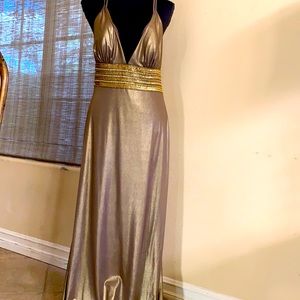 Formal gold dress